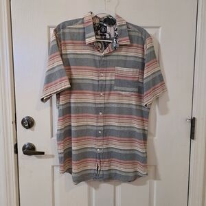 Volcom Multicolor Striped Button Down Shirt
